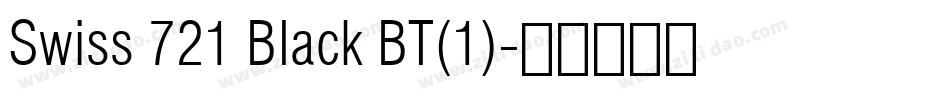 Swiss 721 Black BT(1)字体转换